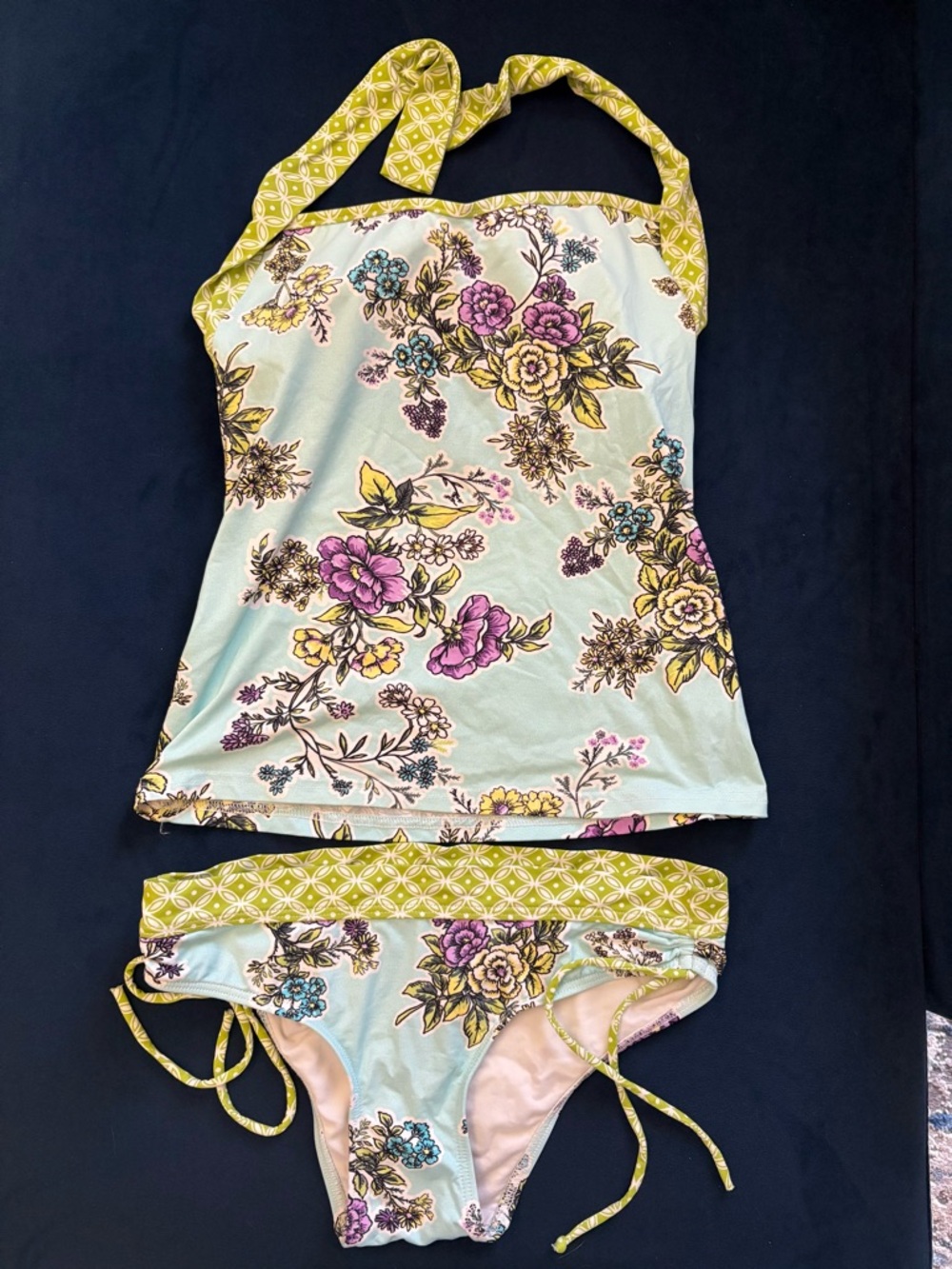 JETS women’s Floral Halter Tankini Set 4